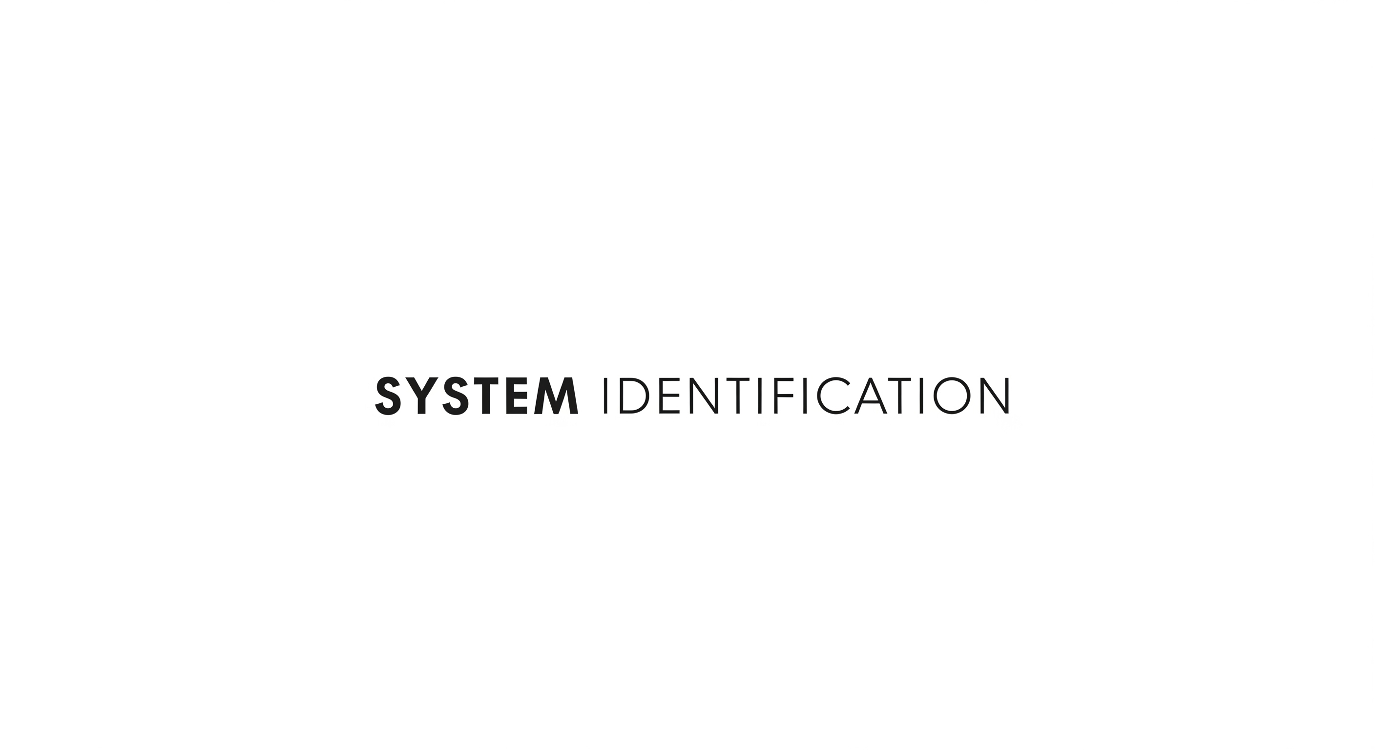 Grey-box system identification — SYSID
